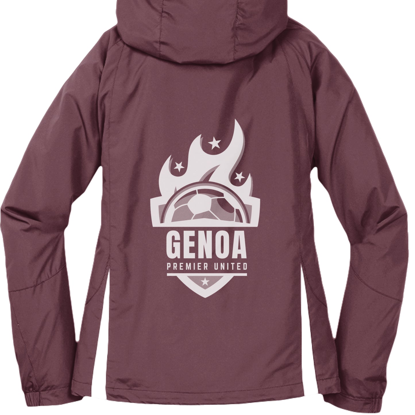 Maroon/ White - BACK