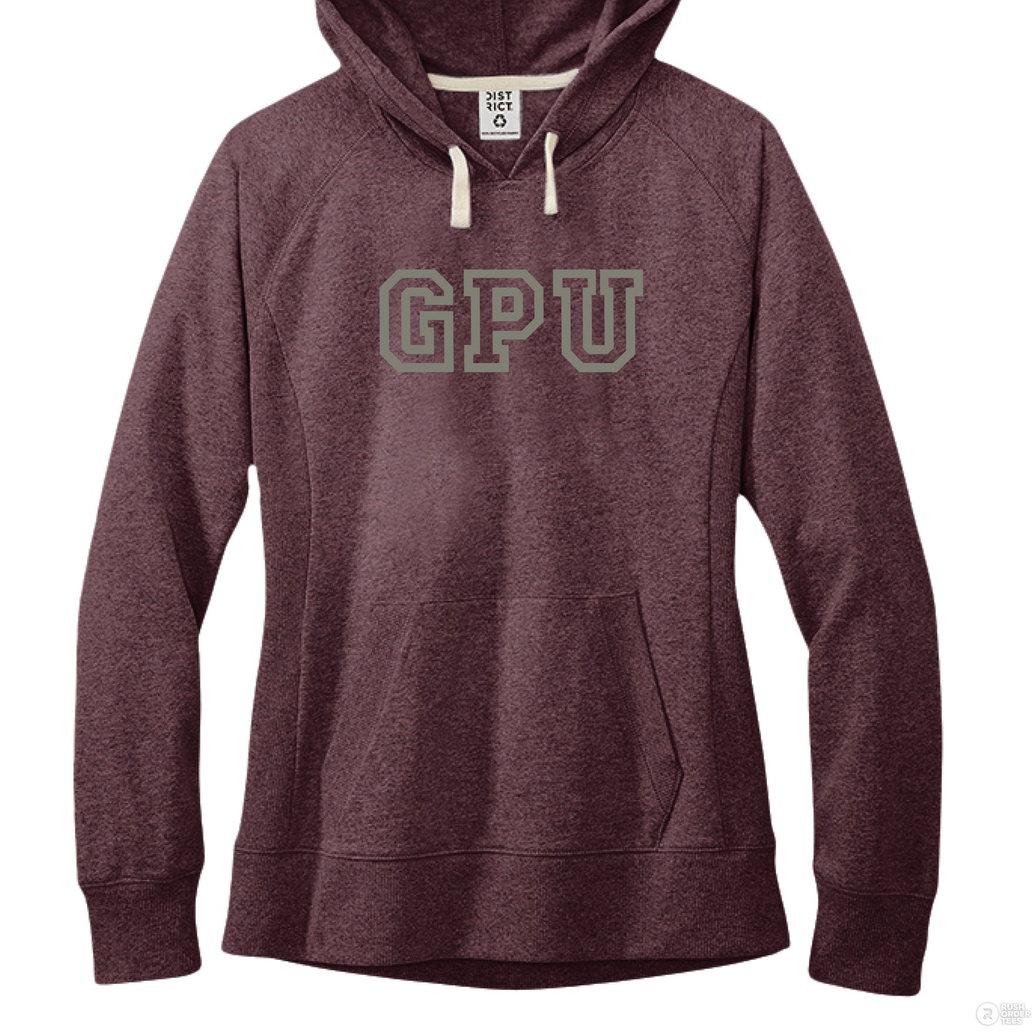 Maroon Heather - FRONT