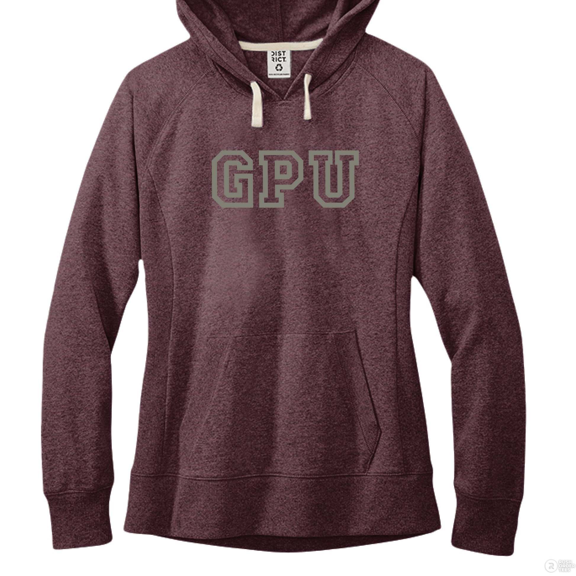 Maroon Heather - FRONT