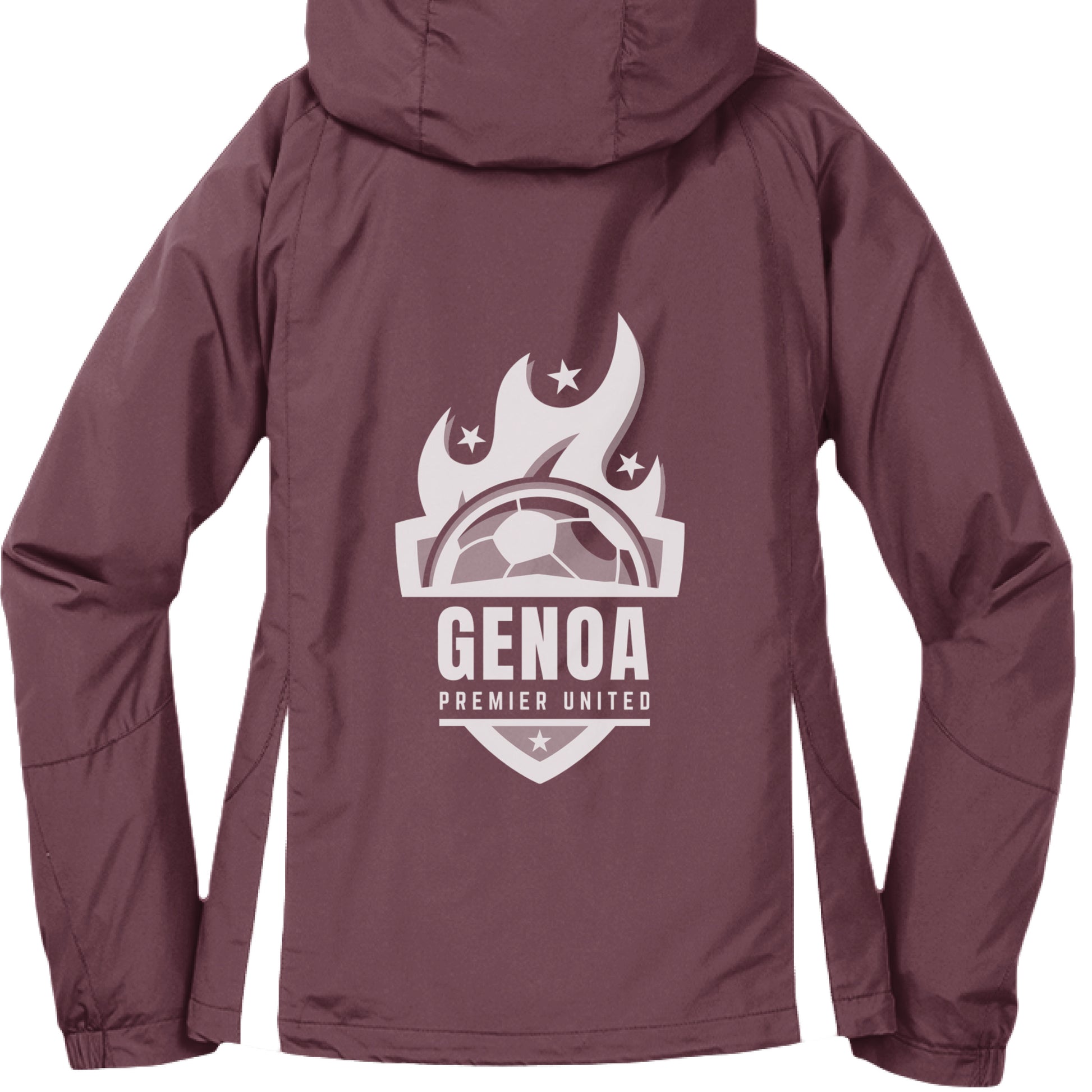 Maroon/ White - BACK